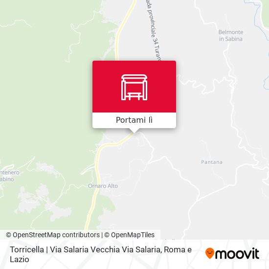 Mappa Torricella | Via Salaria Vecchia Via Salaria