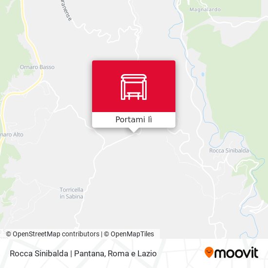 Mappa Rocca Sinibalda | Pantana