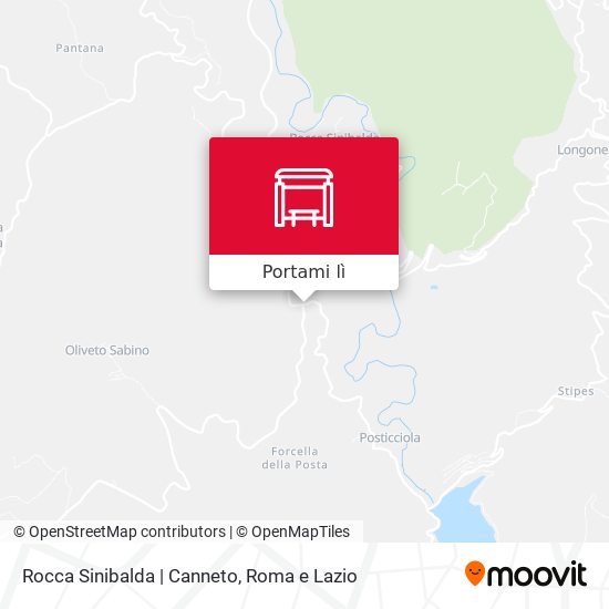 Mappa Rocca Sinibalda | Canneto