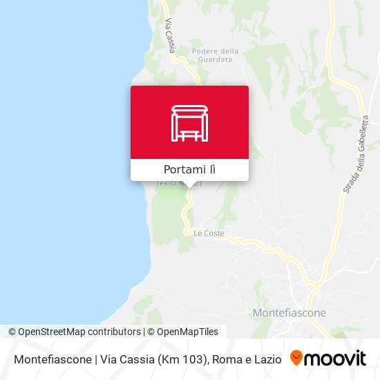 Mappa Montefiascone | Via Cassia (Km 103)