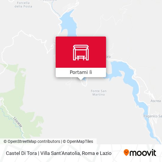 Mappa Castel Di Tora | Villa Sant'Anatolia