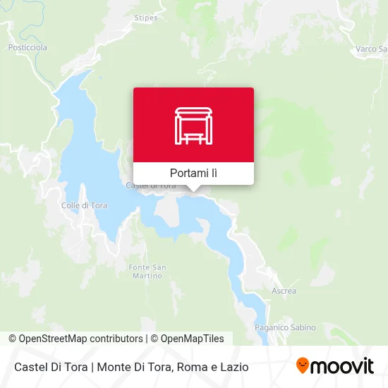 Mappa Castel Di Tora | Monte Di Tora