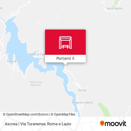 Mappa Ascrea | Via Turanense