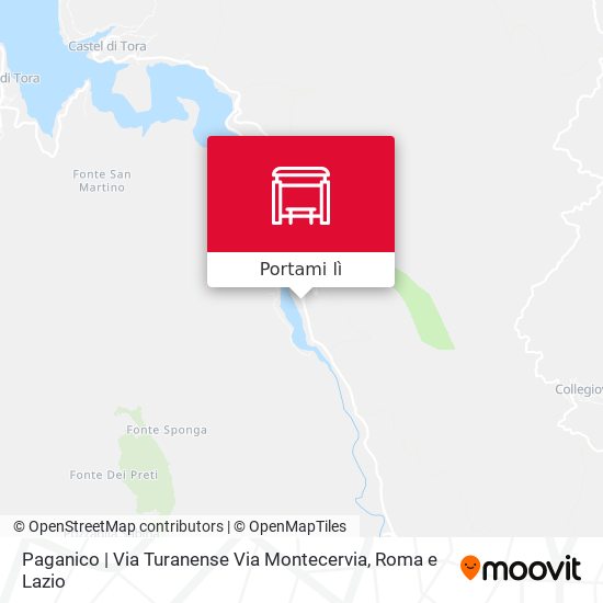 Mappa Paganico | Via Turanense Via Montecervia