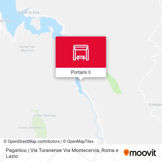 Mappa Paganico | Via Turanense Via Montecervia