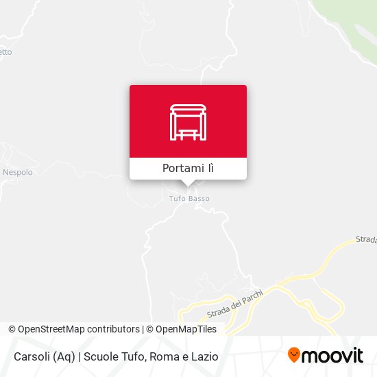 Mappa Carsoli (Aq) | Scuole Tufo