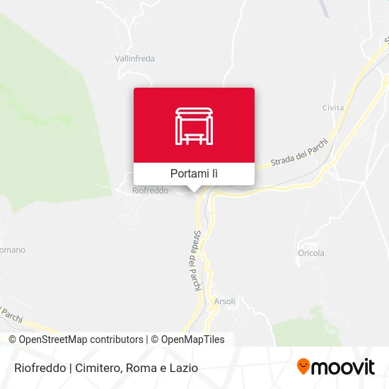 Mappa Riofreddo | Cimitero