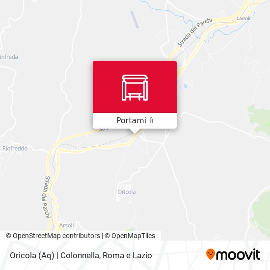 Mappa Oricola (Aq) | Colonnella