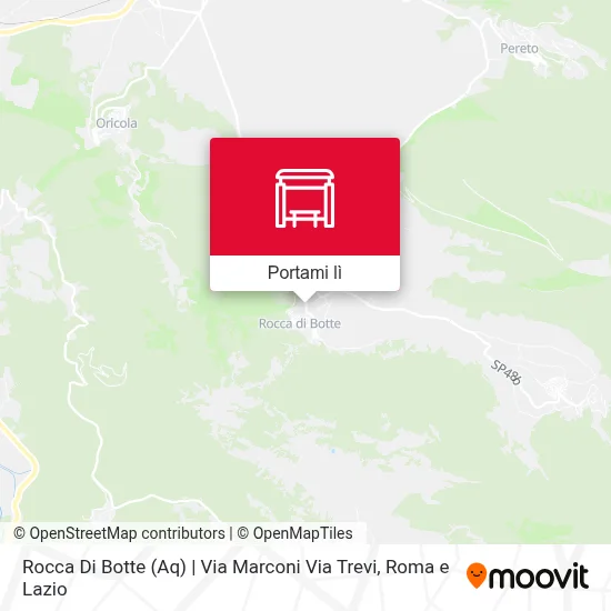 Mappa Rocca Di Botte (Aq) | Via Marconi Via Trevi