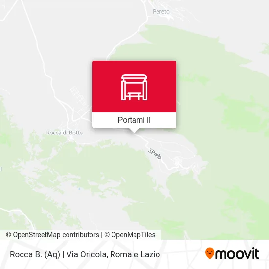 Mappa Rocca B. (Aq) | Via Oricola