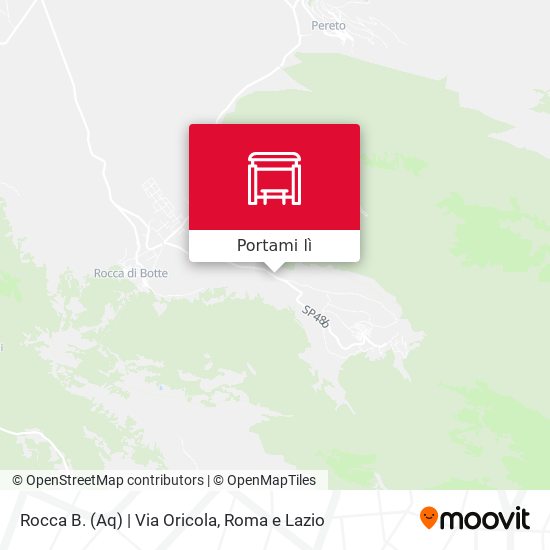 Mappa Rocca B. (Aq) | Via Oricola