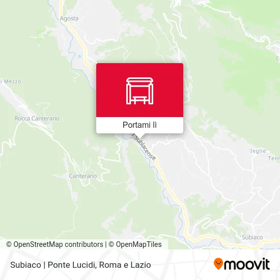 Mappa Subiaco | Ponte Lucidi