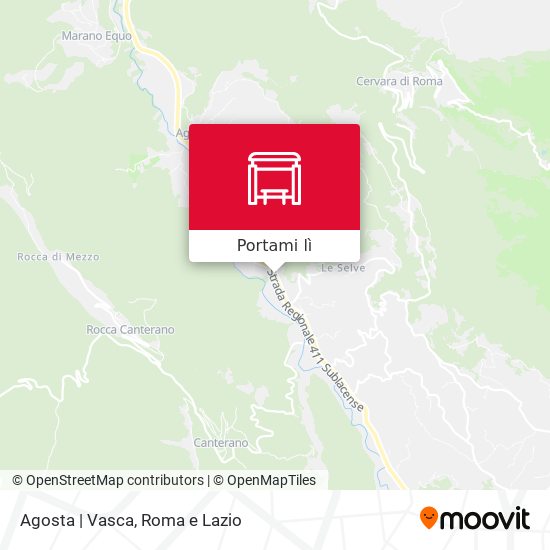 Mappa Agosta | Vasca
