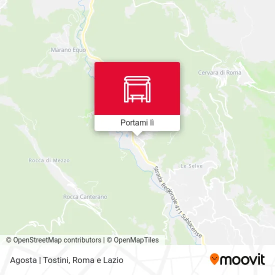Mappa Agosta | Tostini