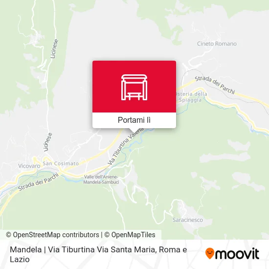 Mappa Mandela | Via Tiburtina Via Santa Maria