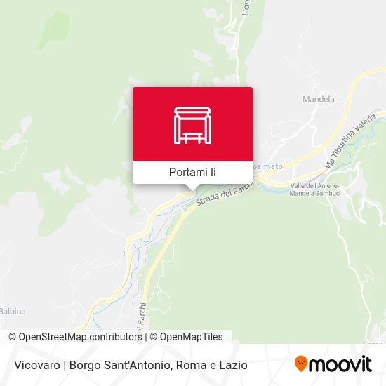 Mappa Vicovaro | Borgo Sant'Antonio