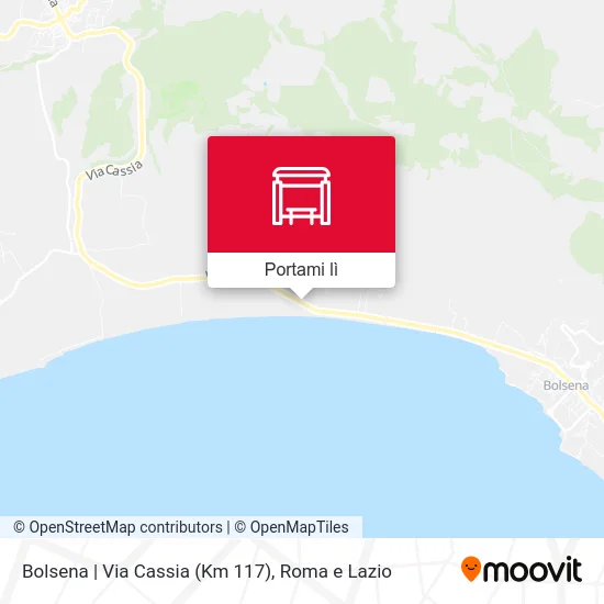 Mappa Bolsena | Via Cassia (Km 117)