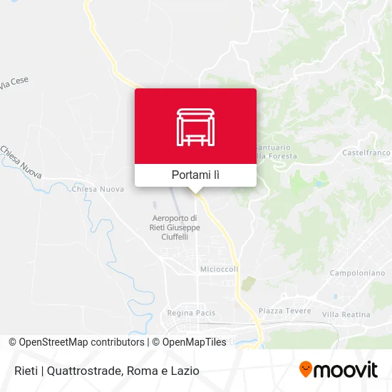 Mappa Rieti | Quattrostrade