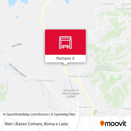 Mappa Rieti | Basso Cottano