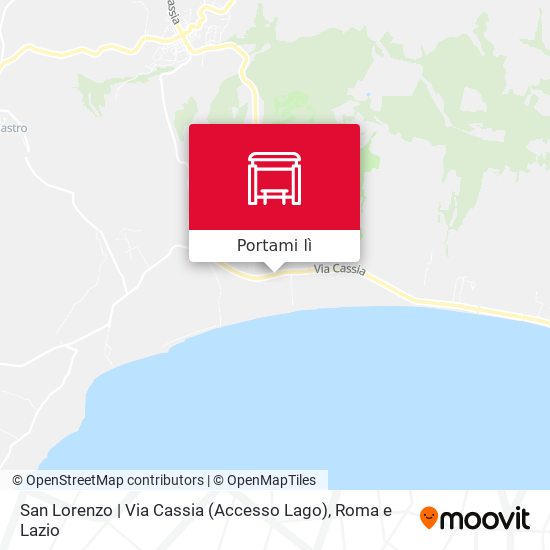 Mappa San Lorenzo | Via Cassia (Accesso Lago)