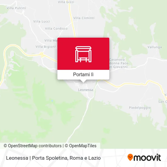 Mappa Leonessa | Porta Spoletina