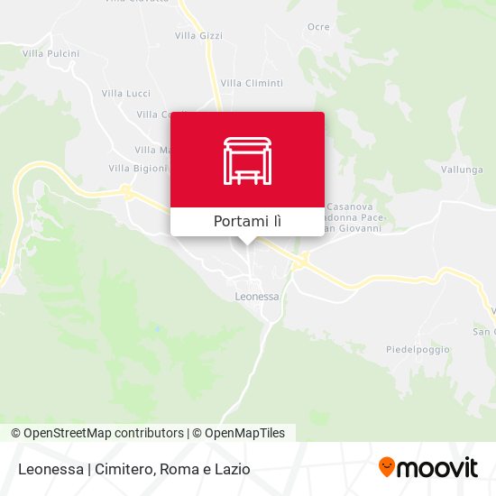Mappa Leonessa | Cimitero