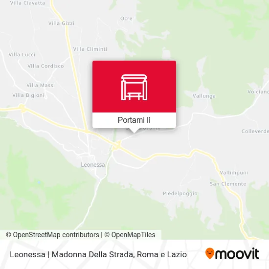 Mappa Leonessa | Madonna Della Strada