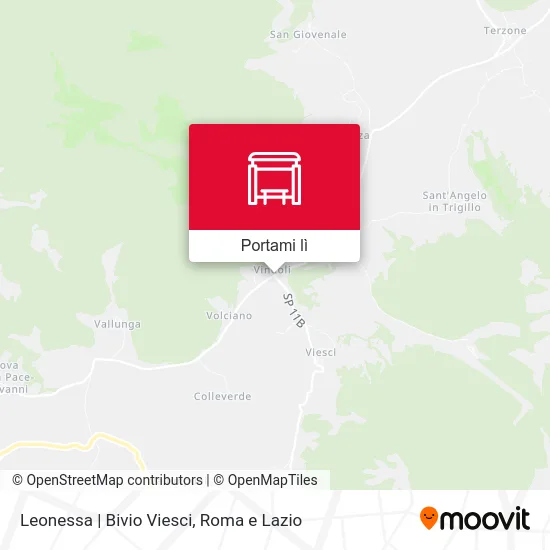 Mappa Leonessa | Bivio Viesci