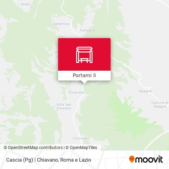 Mappa Cascia (Pg) | Chiavano