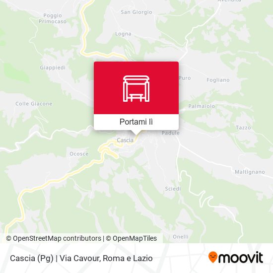Mappa Cascia (Pg) | Via Cavour
