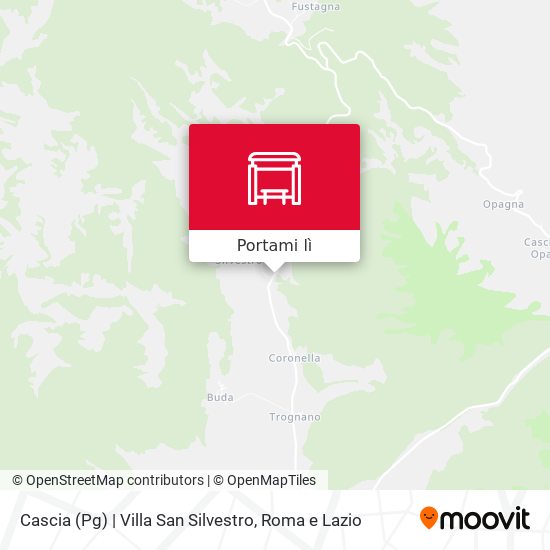 Mappa Cascia (Pg) | Villa San Silvestro