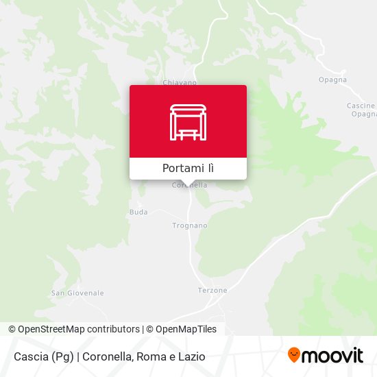 Mappa Cascia (Pg) | Coronella