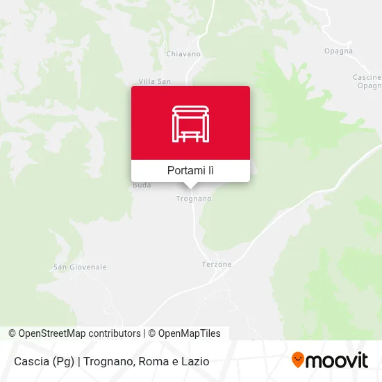 Mappa Cascia (Pg) | Trognano
