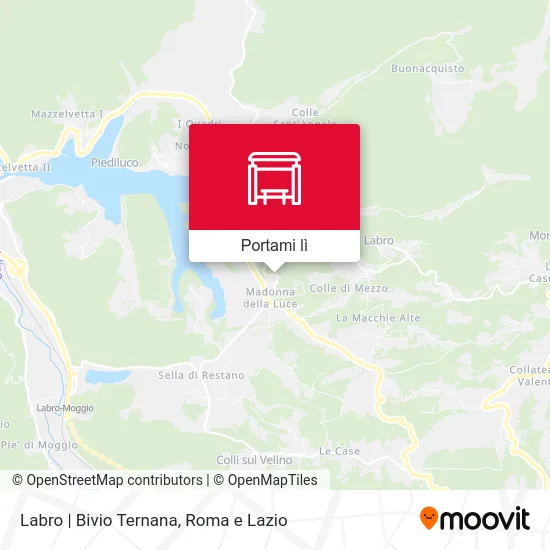 Mappa Labro | Bivio Ternana