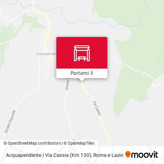 Mappa Acquapendente | Via Cassia (Km 130)
