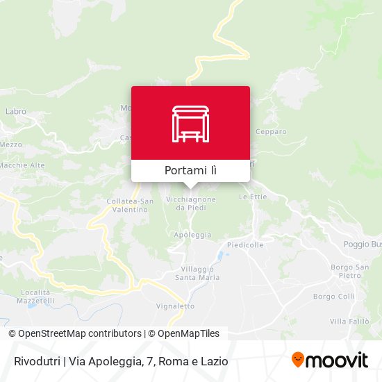 Mappa Rivodutri | Via Apoleggia, 7