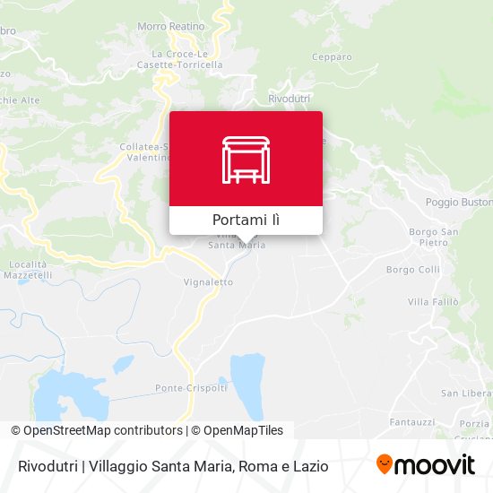 Mappa Rivodutri | Villaggio Santa Maria