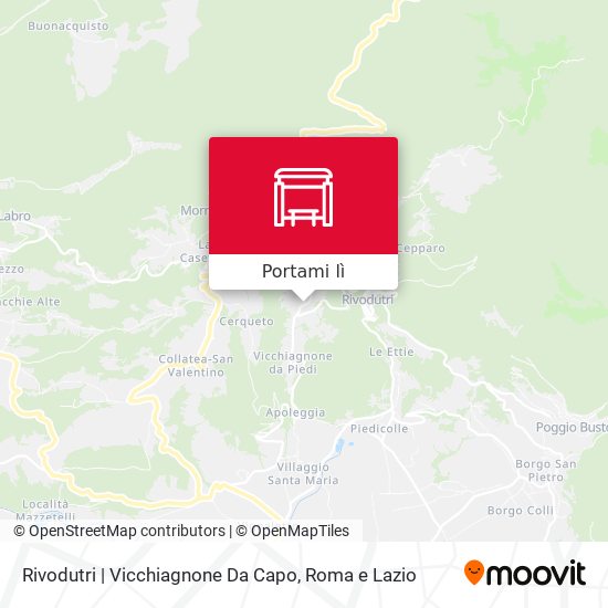 Mappa Rivodutri | Vicchiagnone Da Capo