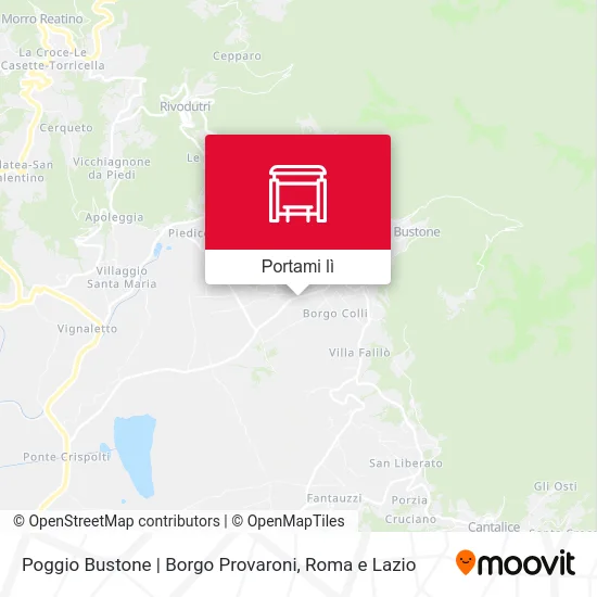 Mappa Poggio Bustone | Borgo Provaroni