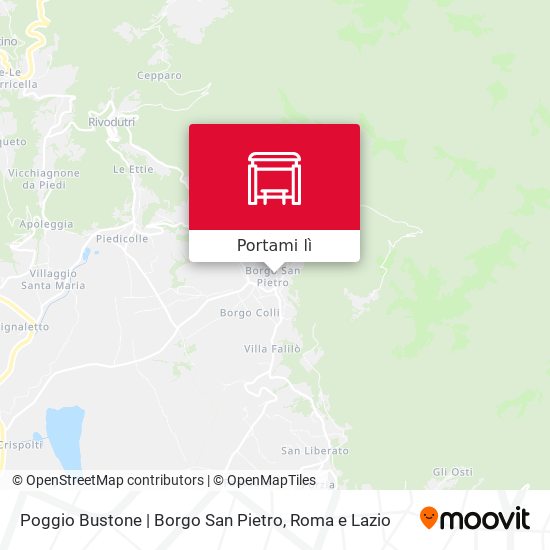 Mappa Poggio Bustone | Borgo San Pietro