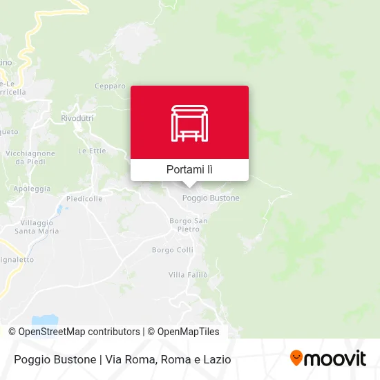 Mappa Poggio Bustone | Via Roma