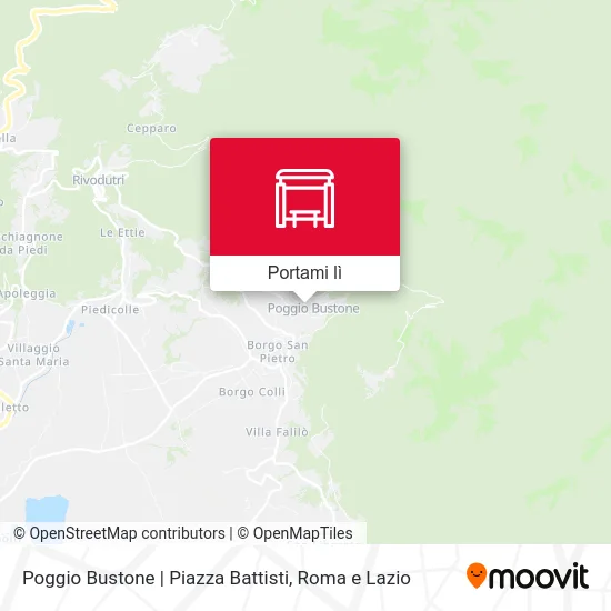 Mappa Poggio Bustone | Piazza Battisti