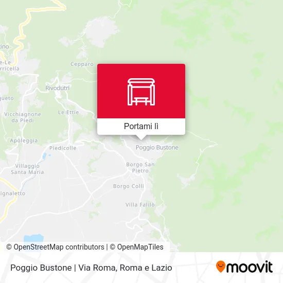 Mappa Poggio Bustone | Via Roma