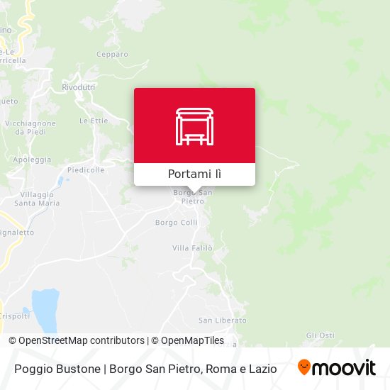 Mappa Poggio Bustone | Borgo San Pietro