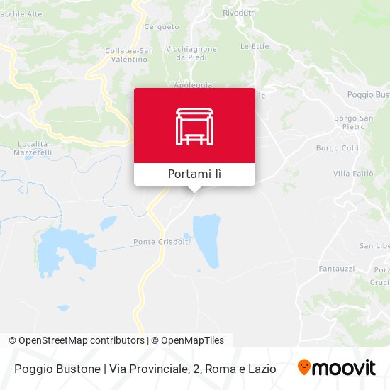 Mappa Poggio Bustone | Via Provinciale, 2