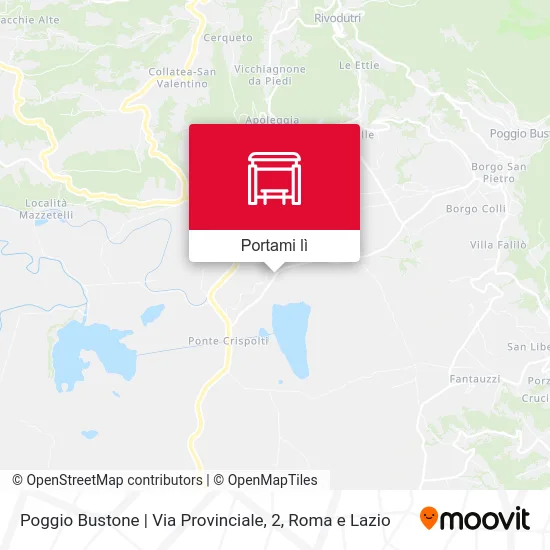 Mappa Poggio Bustone | Via Provinciale, 2
