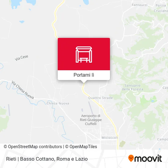 Mappa Rieti | Basso Cottano