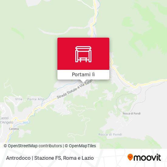 Mappa Antrodoco | Stazione FS