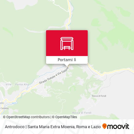 Mappa Antrodoco | Santa Maria Extra Moenia