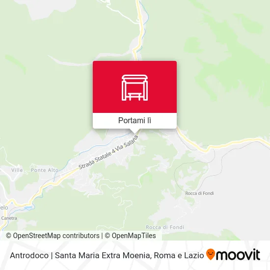 Mappa Antrodoco | Santa Maria Extra Moenia